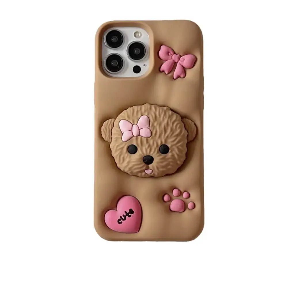Adorable Puppy 3D Grip Holder Case