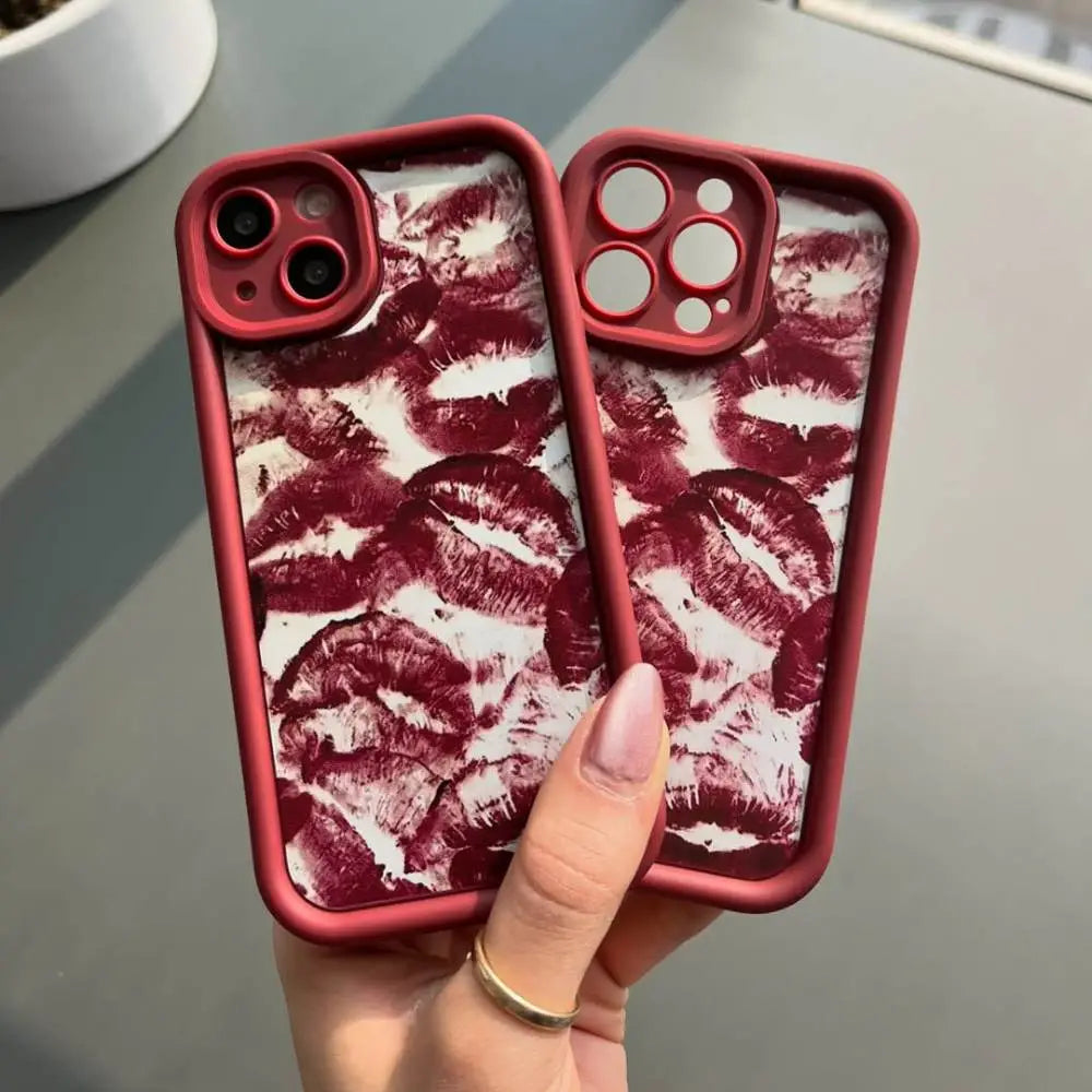 iPhone Kiss Print Luxe Case