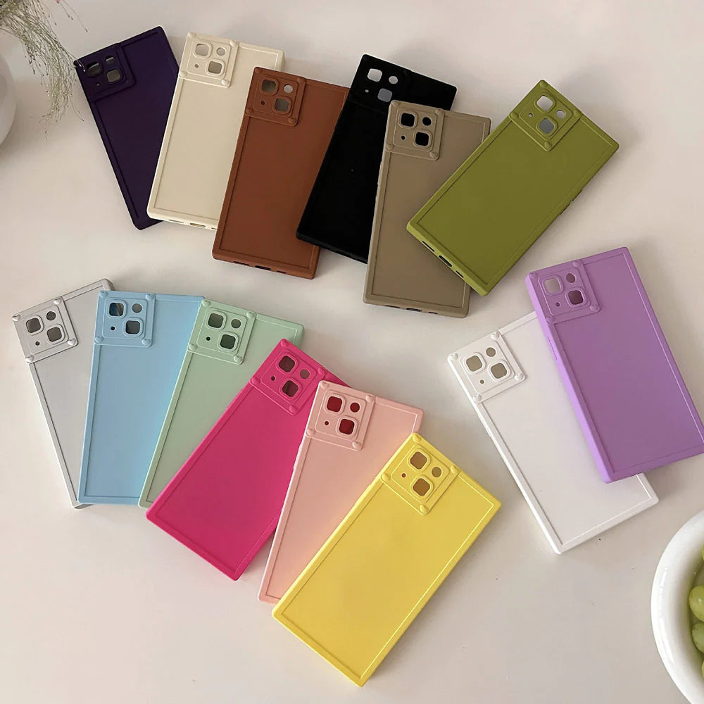 Rectangular Shape Pastel Colours Cases