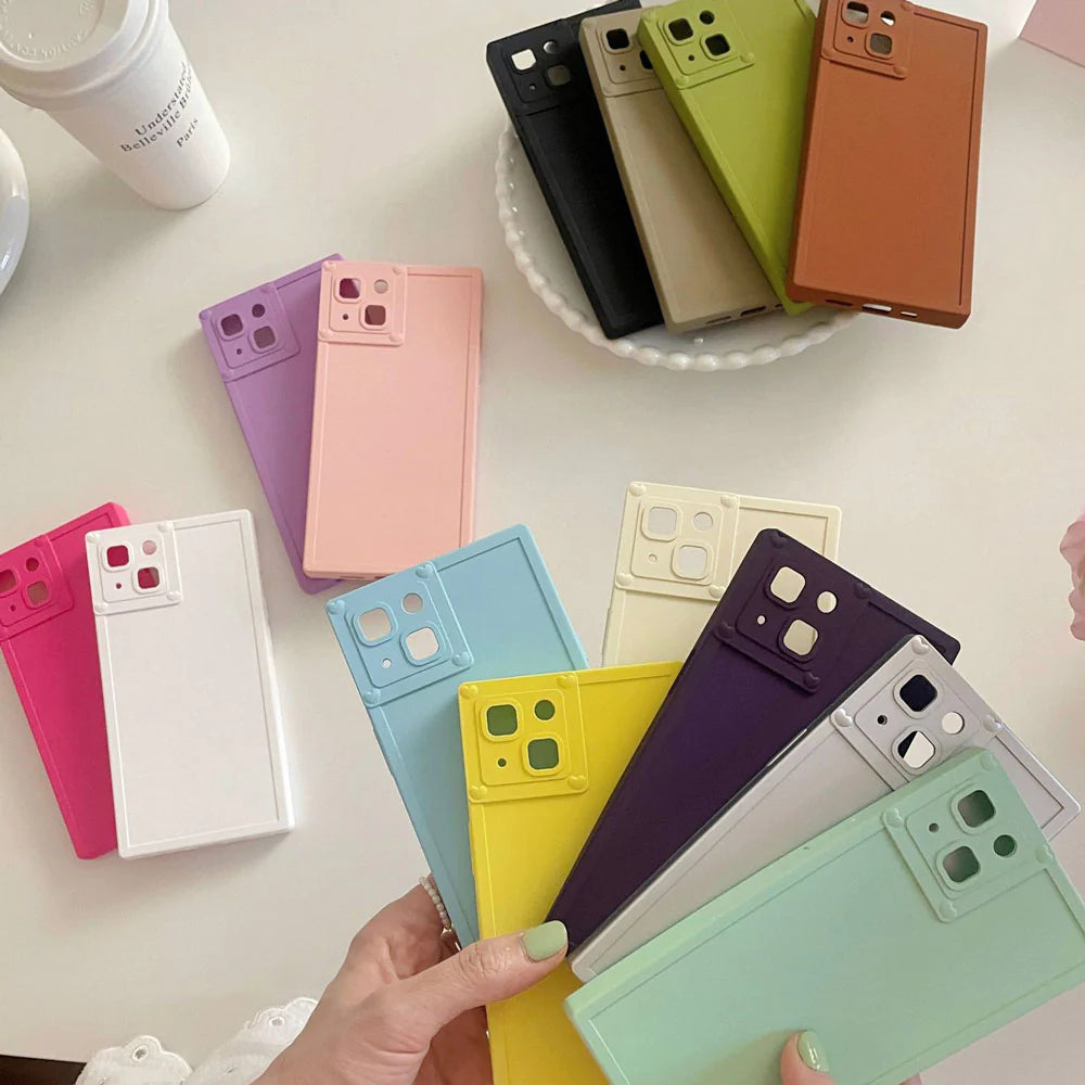 Rectangular Shape Pastel Colours Cases