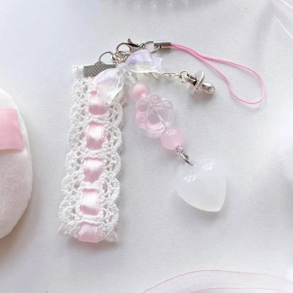 Pink Ribbon Pendant Charm