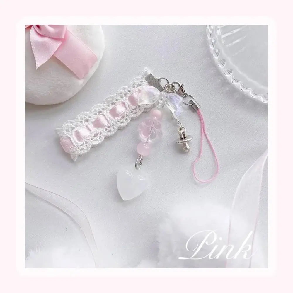 Pink Ribbon Pendant Charm
