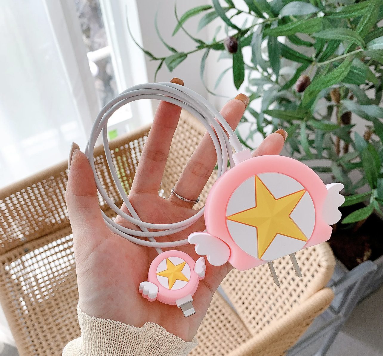 Iphone Charger Case Cover - Star
