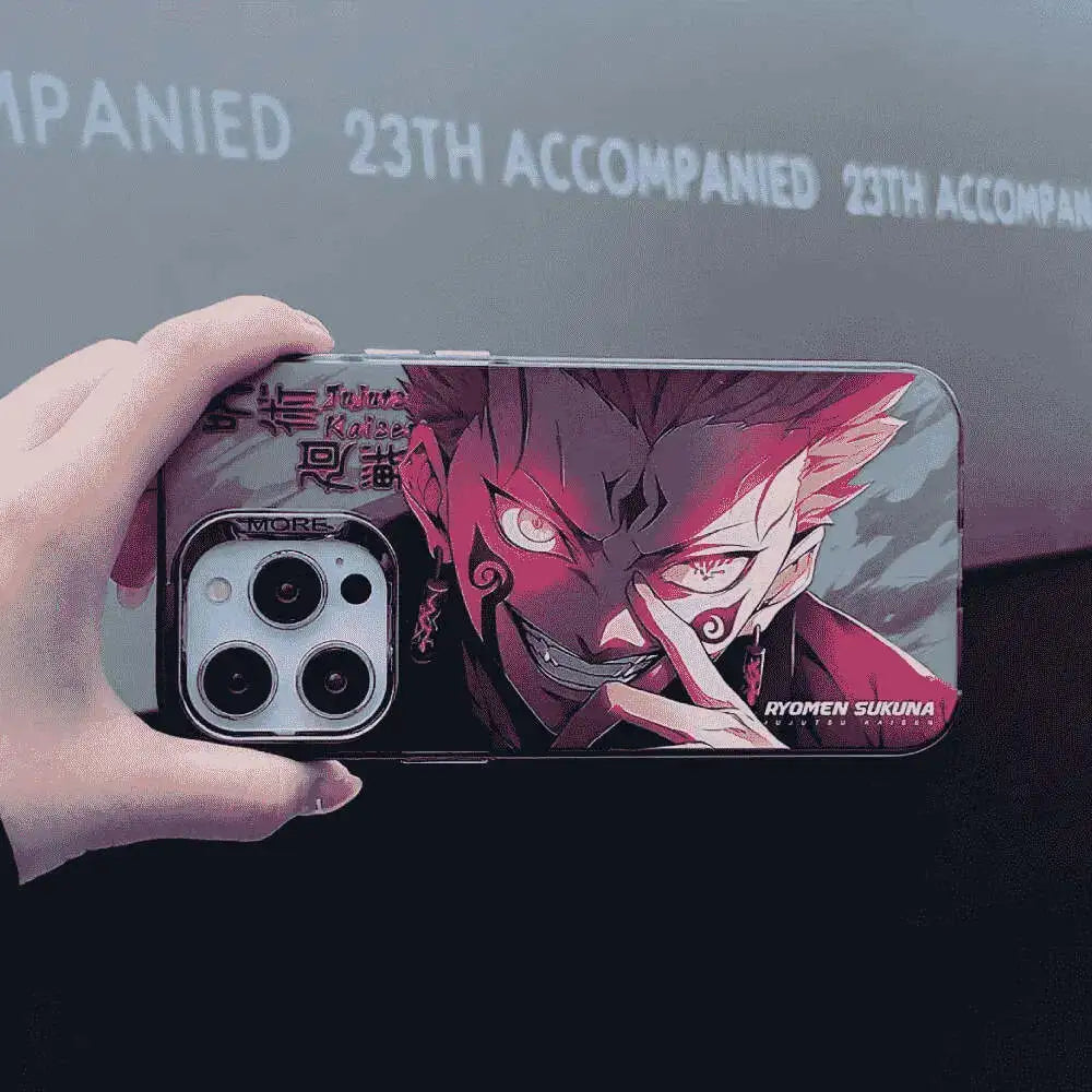 Red Demon Anime iPhone Case – Stylish Shockproof Cover