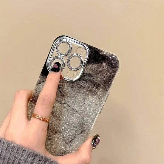 Galaxy Glitter Marble Phone Case
