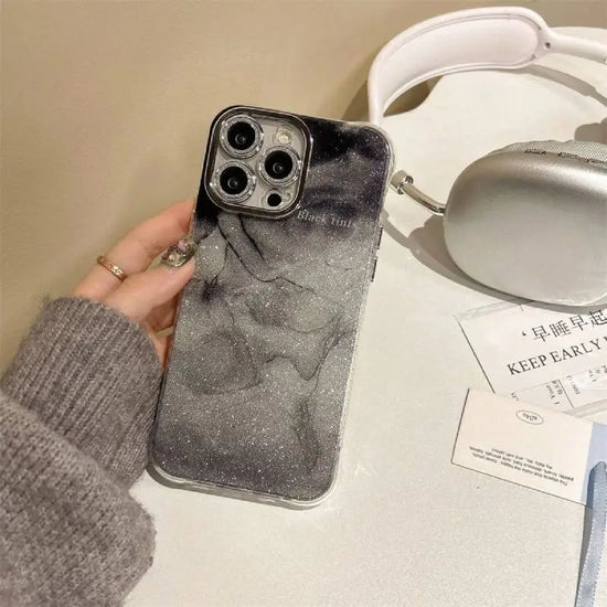 Galaxy Glitter Marble Phone Case
