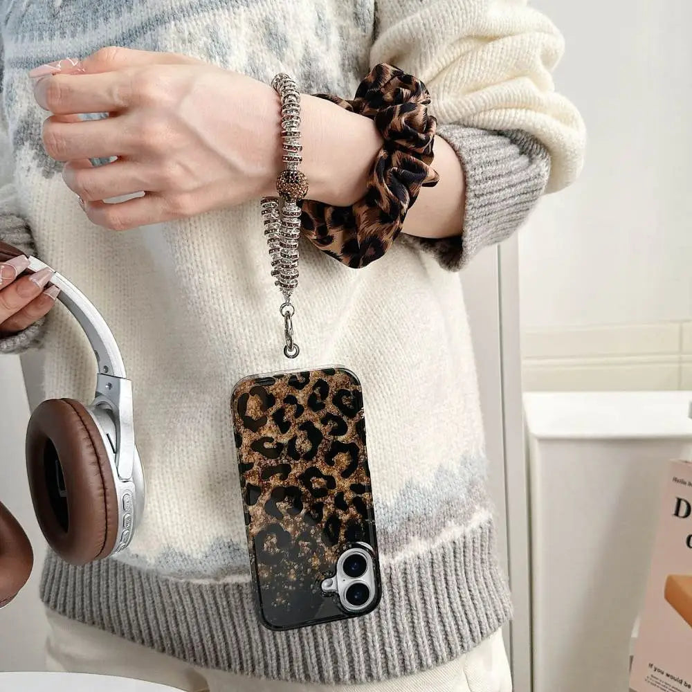 Midnight Gold Leopard Sparkle Case