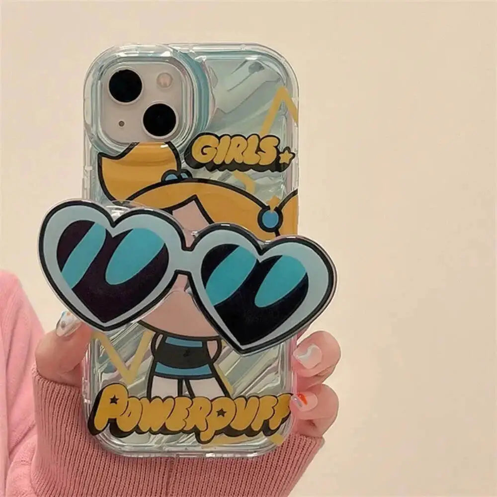 Powerpuff Girls With Phone Holder