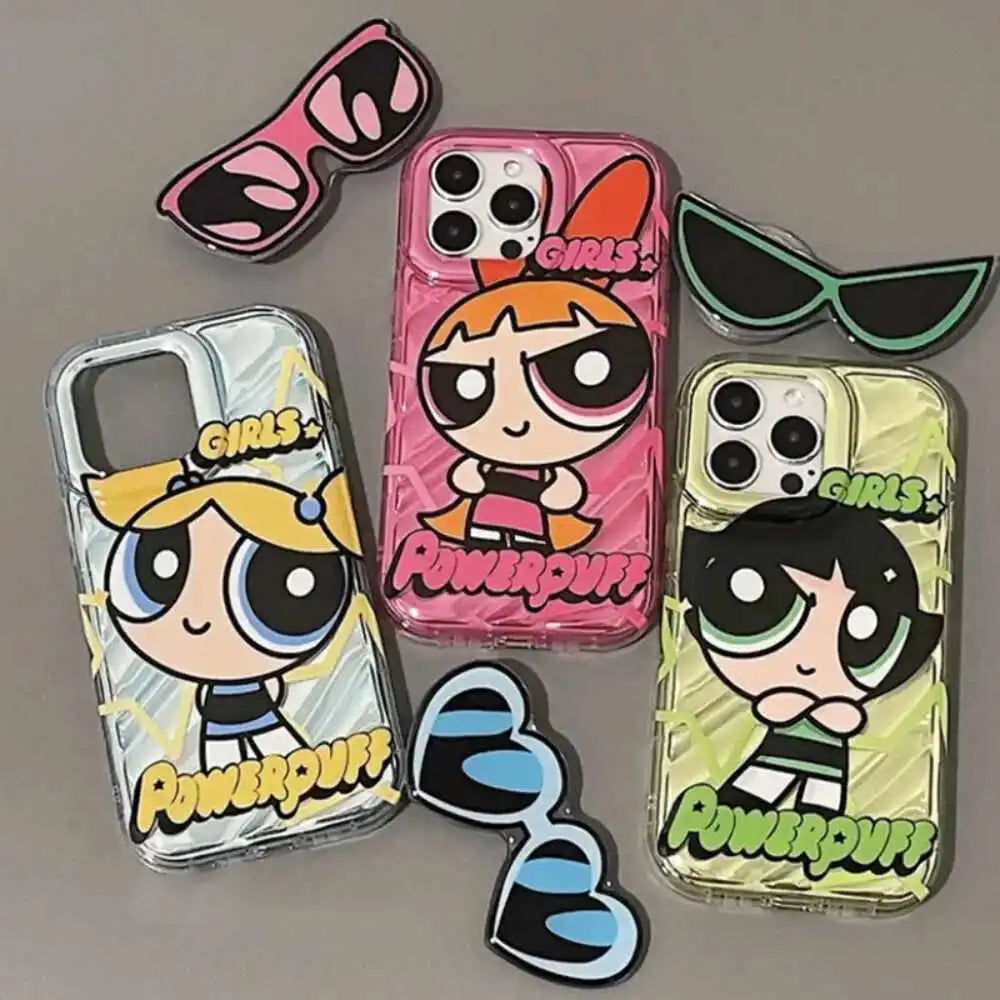 Powerpuff Girls With Phone Holder