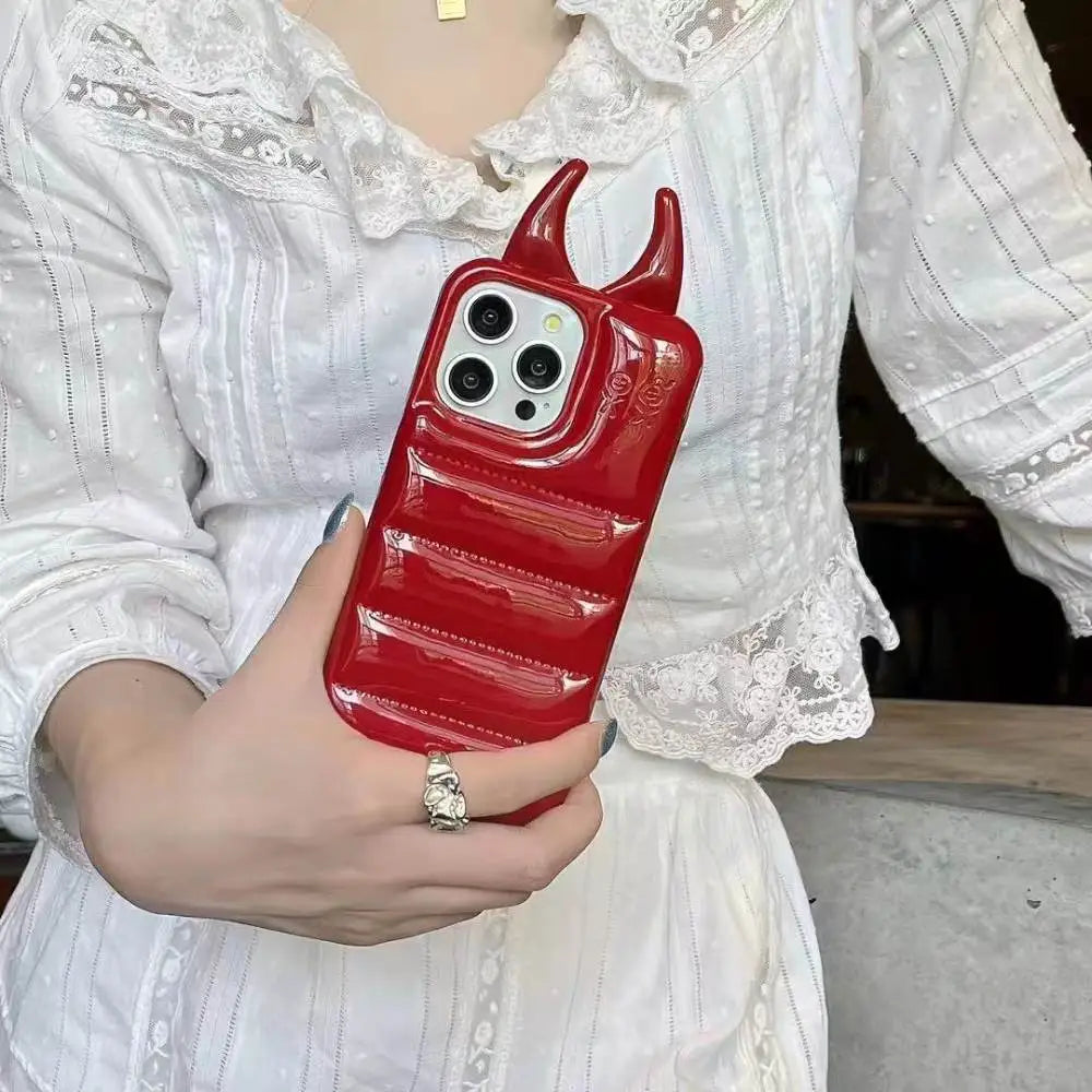 ゆみこ|THE PUFFER CASE (DEVIL) The Puffer Case® - Devil in Red ゆみこ|THE PUFFER CASE (DEVIL) The Puffer Case® - Devil in Red