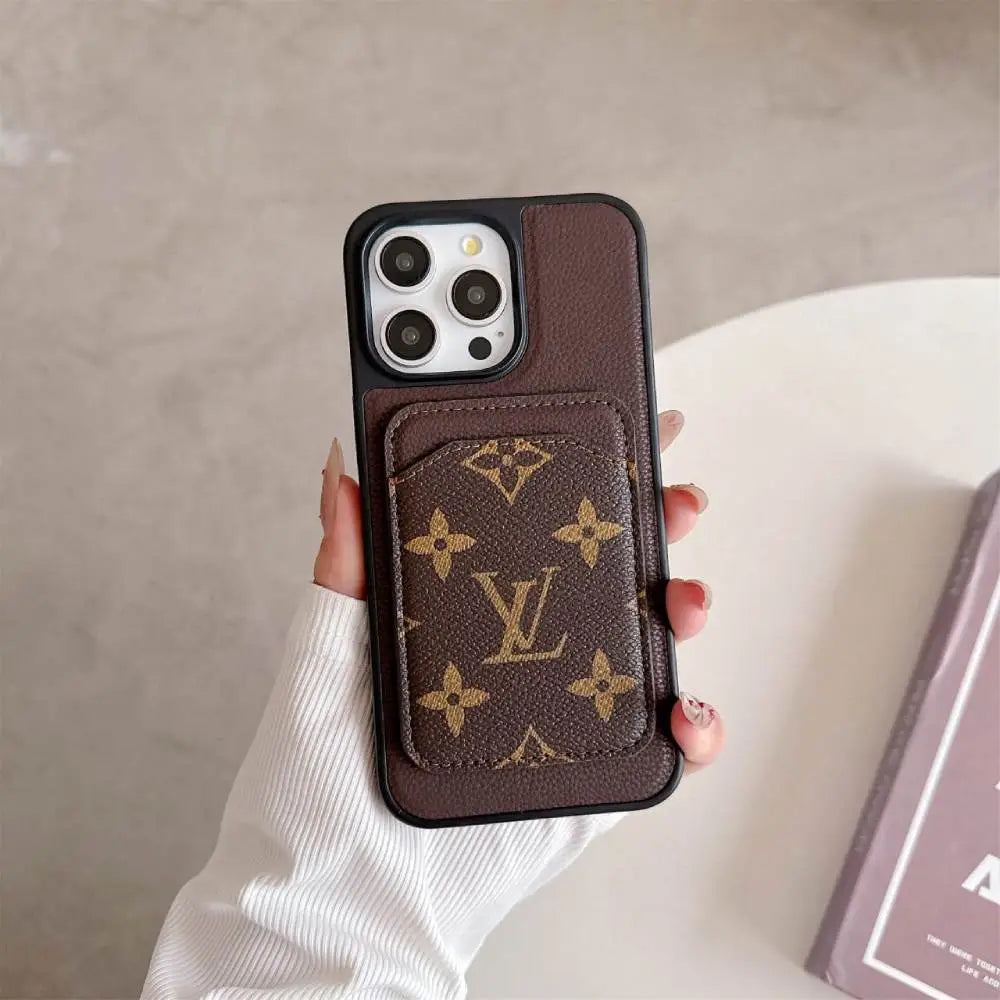 Luxe Monogram MagSafe Cardholder iPhone Case