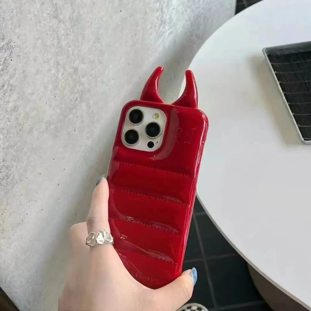 Devil Horn Puffer Case