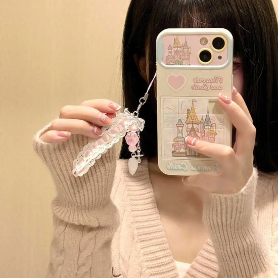 Playing Puzzle Castle Case With Pendant Charm