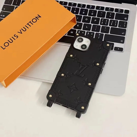 Luxury Branded Case With Hanging Charm