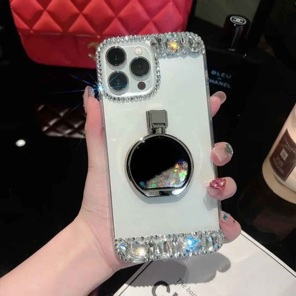 Blingy Perfume Case With Diamond Stones