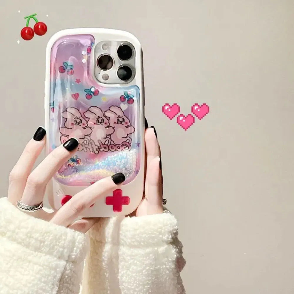 Rabbit Game Glitter Case