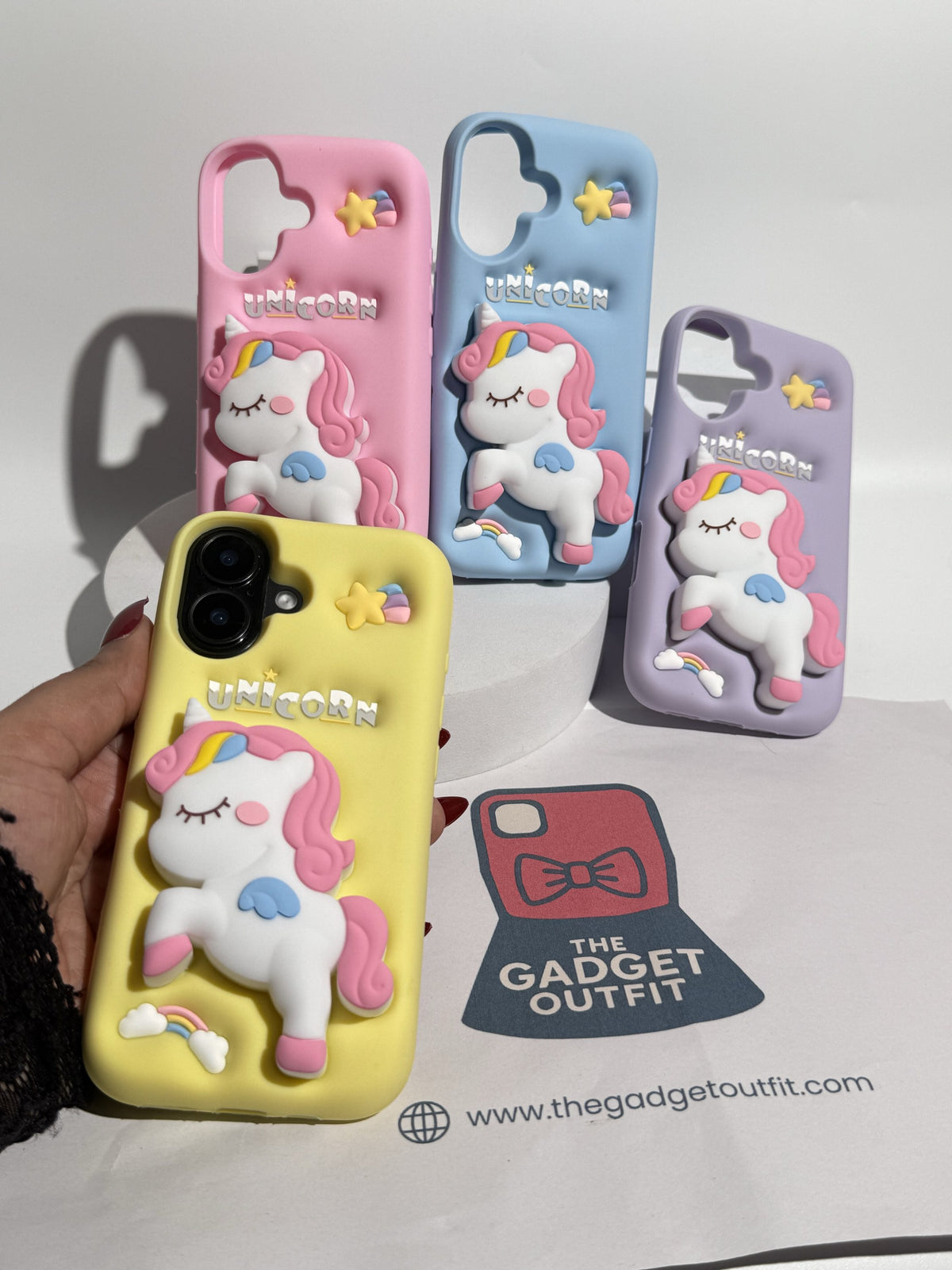 Cute 3D Unicorn iPhone Case