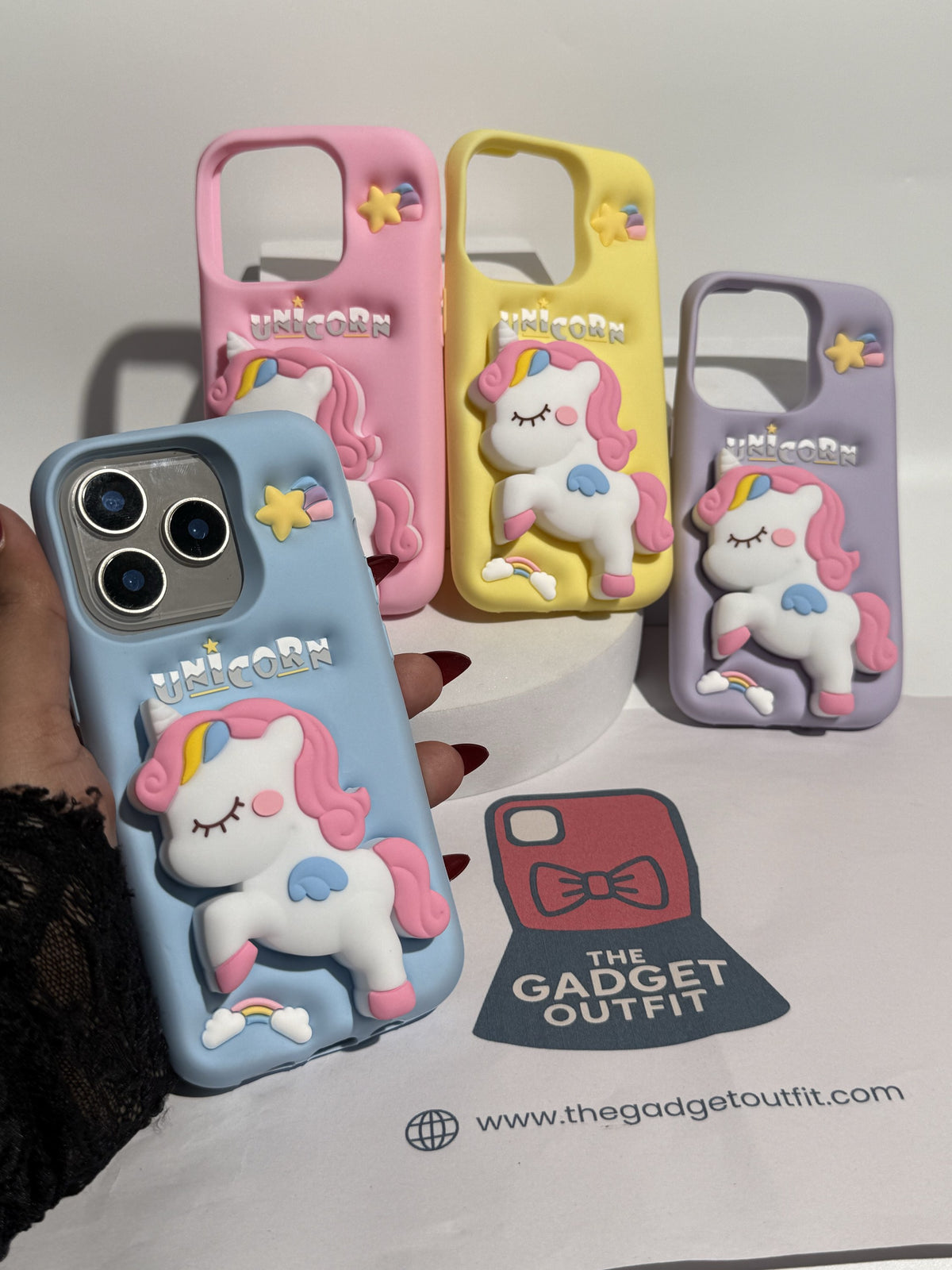 Cute 3D Unicorn iPhone Case