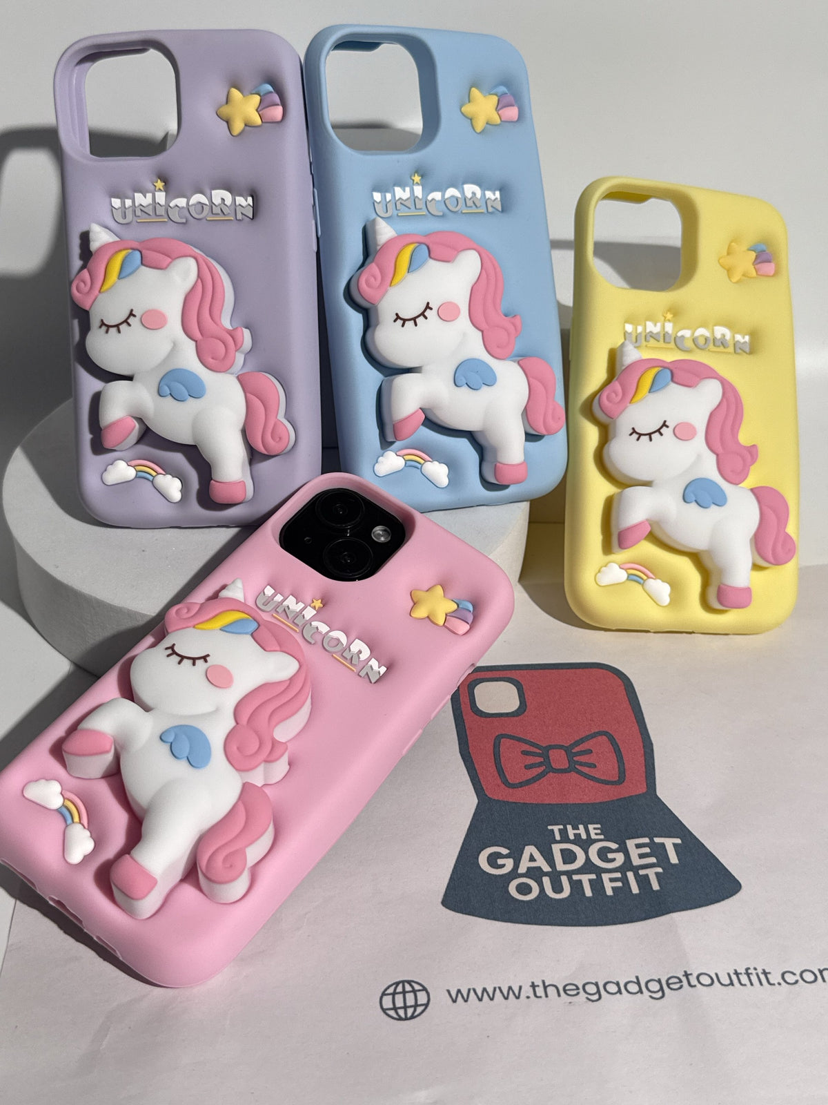 Cute 3D Unicorn iPhone Case