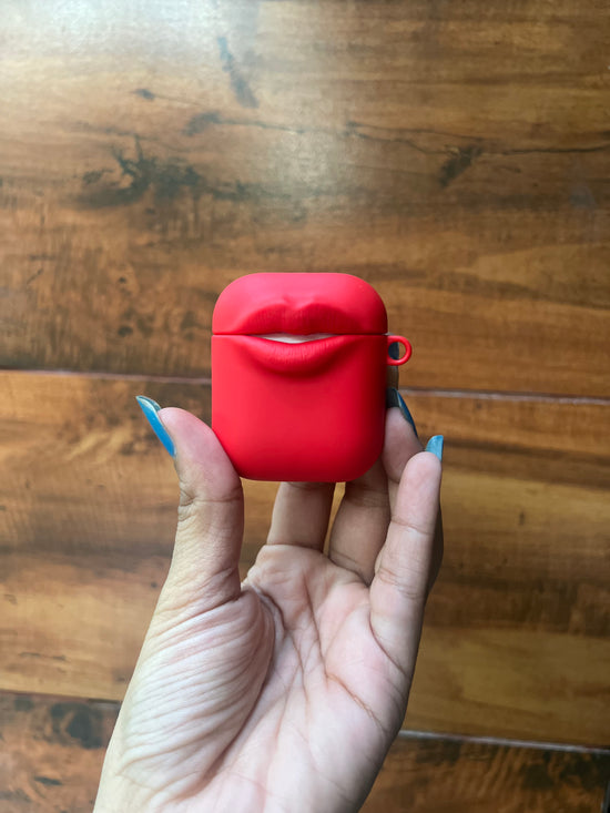 Bold Red Lips AirPods Case