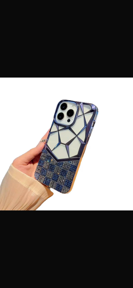 Premium Mirror Diamond Phone Case – Elegant Protective Cover in 6 Colors