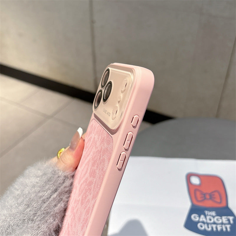 Elegant Pink Textured Phone Case – Durable & Stylish Protective Cover