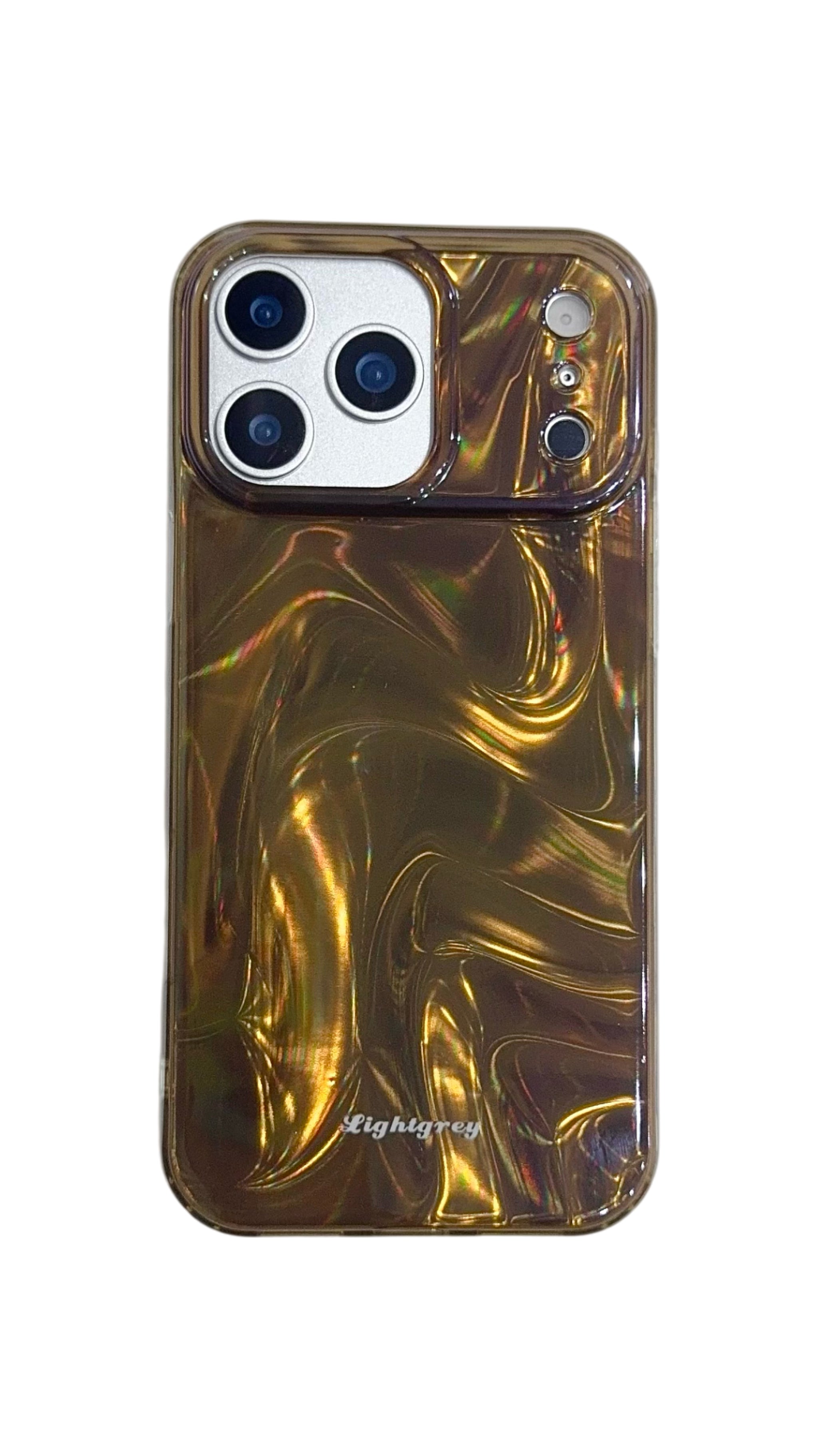 Brown Shiny wave iPhone Case