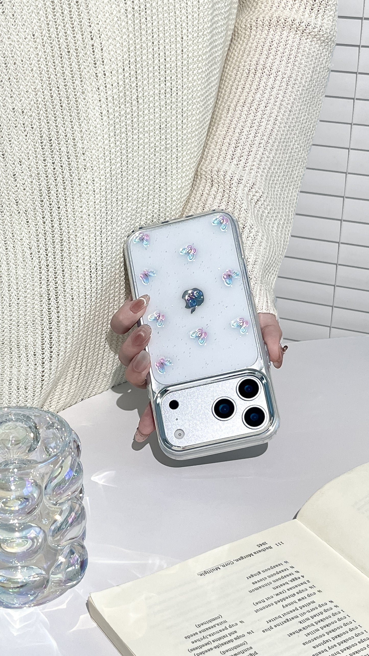 3D Butterfly iPhone Case – Clear Soft Protective Cover for Daily Use