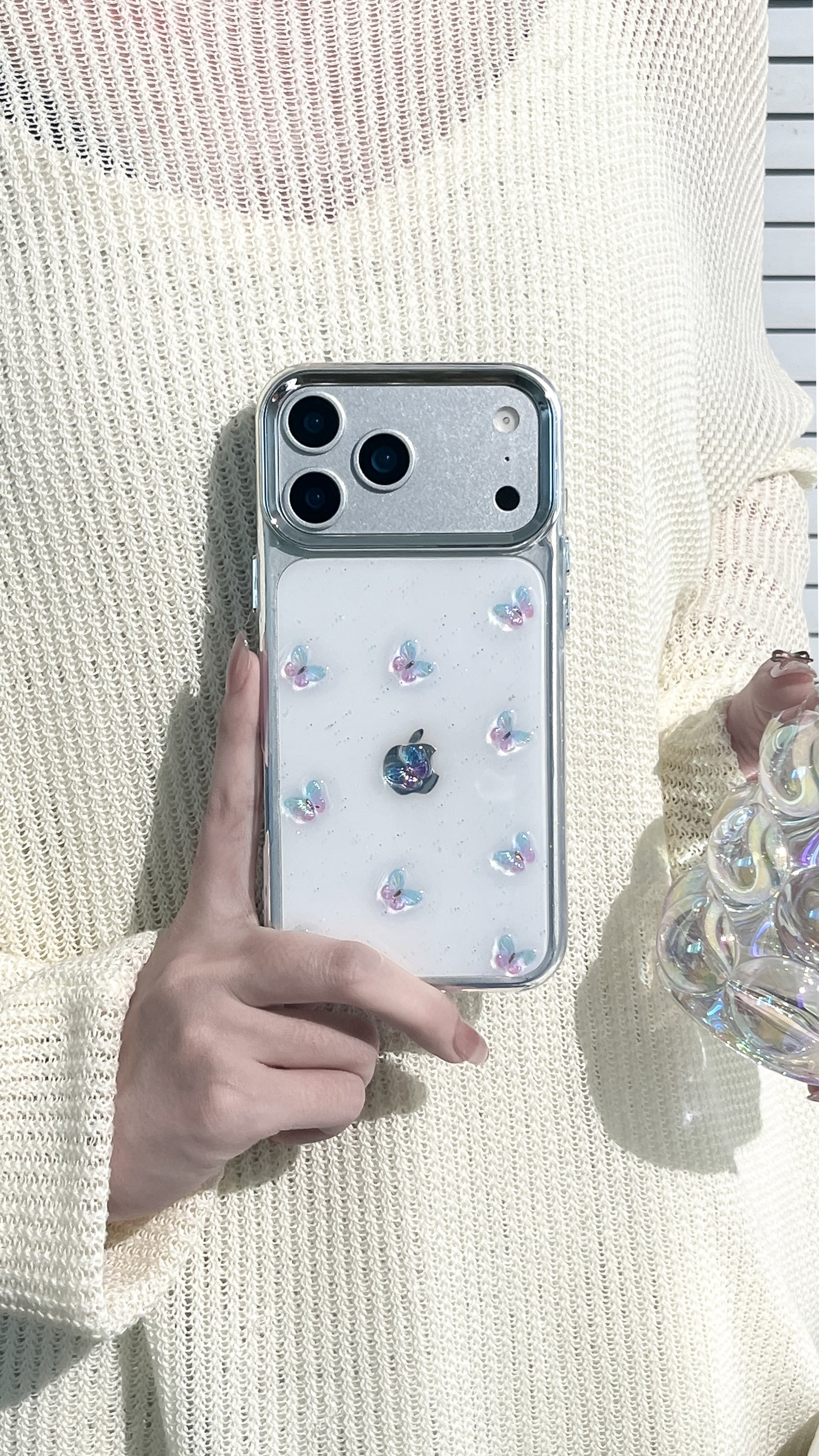 3D Butterfly iPhone Case – Clear Soft Protective Cover for Daily Use