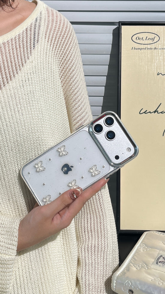 Transparent Butterfly Charm Phone Case – Light, Beautiful, and Protective Shell