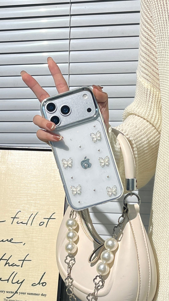Transparent Butterfly Charm Phone Case – Light, Beautiful, and Protective Shell