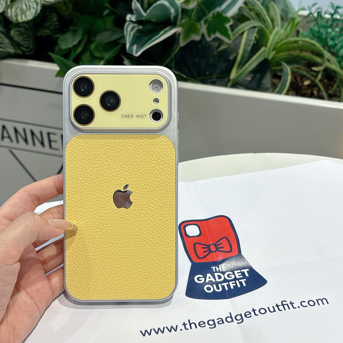 Textured Luxe iPhone Case Collection – Yellow -Style Phone Covers