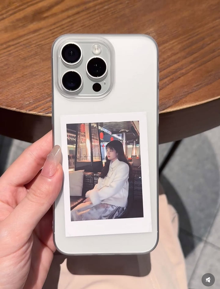 K-Pop thin Polaroid Style iPhone Case – Aesthetic & Minimal Design