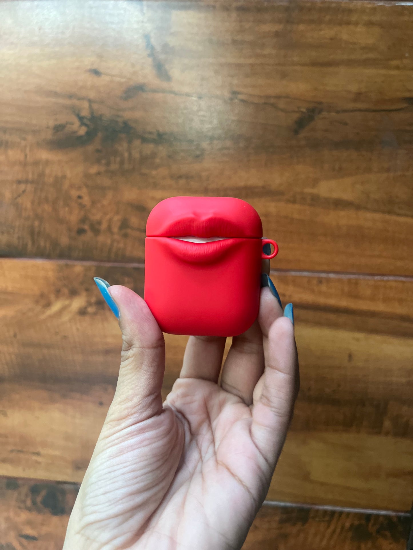 Bold Red Lips AirPods Case