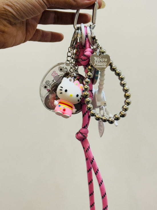 Adorable Hello Kitty Multi-Charm Bag Accessory - Must-Have for Cute Lovers & Collectors