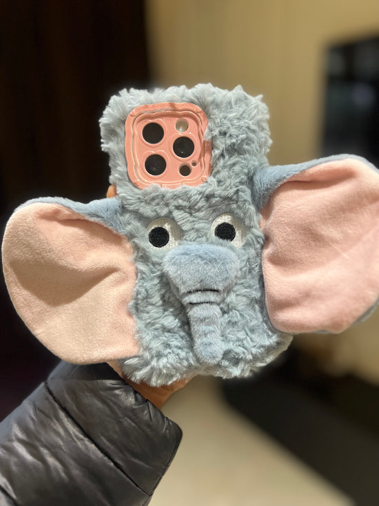 Cute Fluffy Elephant iPhone Case—Adorable Protection!