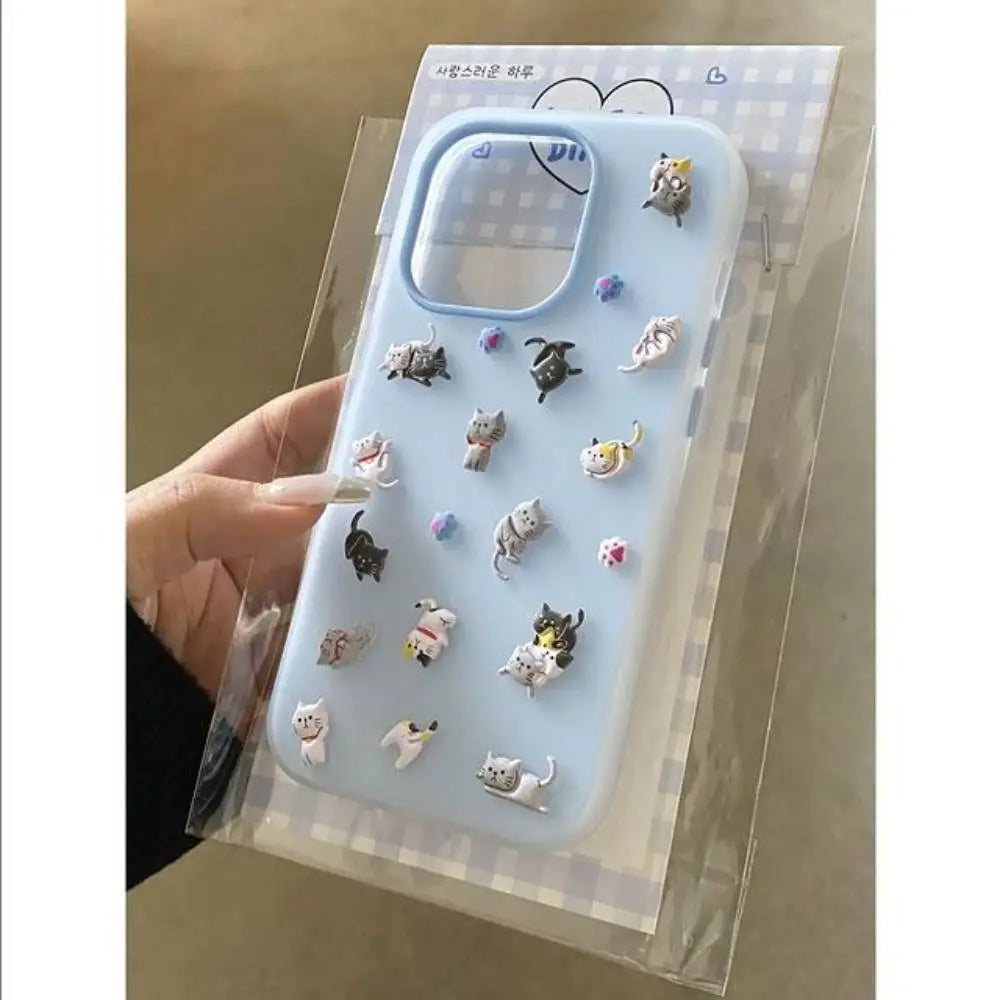 iPhone Funny Cat Sticker Case