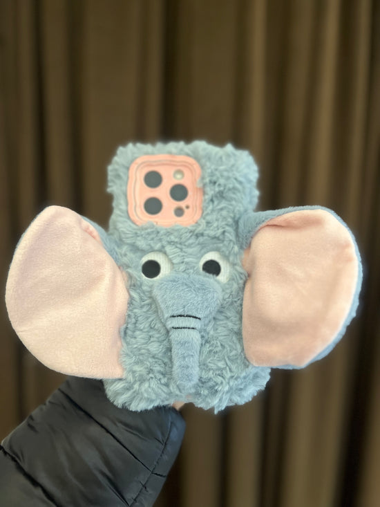 Cute Fluffy Elephant iPhone Case—Adorable Protection!