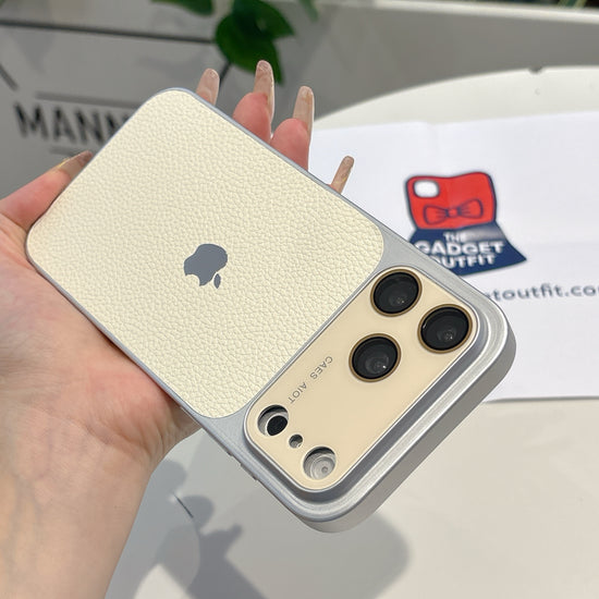 Ivory Textured iPhone Case – Soft-Touch Finish | Elegant Slim Phone Cover