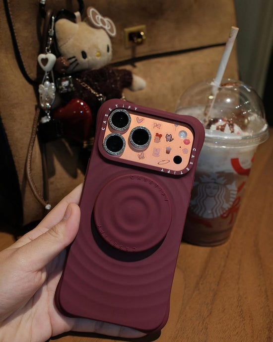 Deep Wine Colour Phone Cover – Soft Touch Grip With Strong Daily Safety