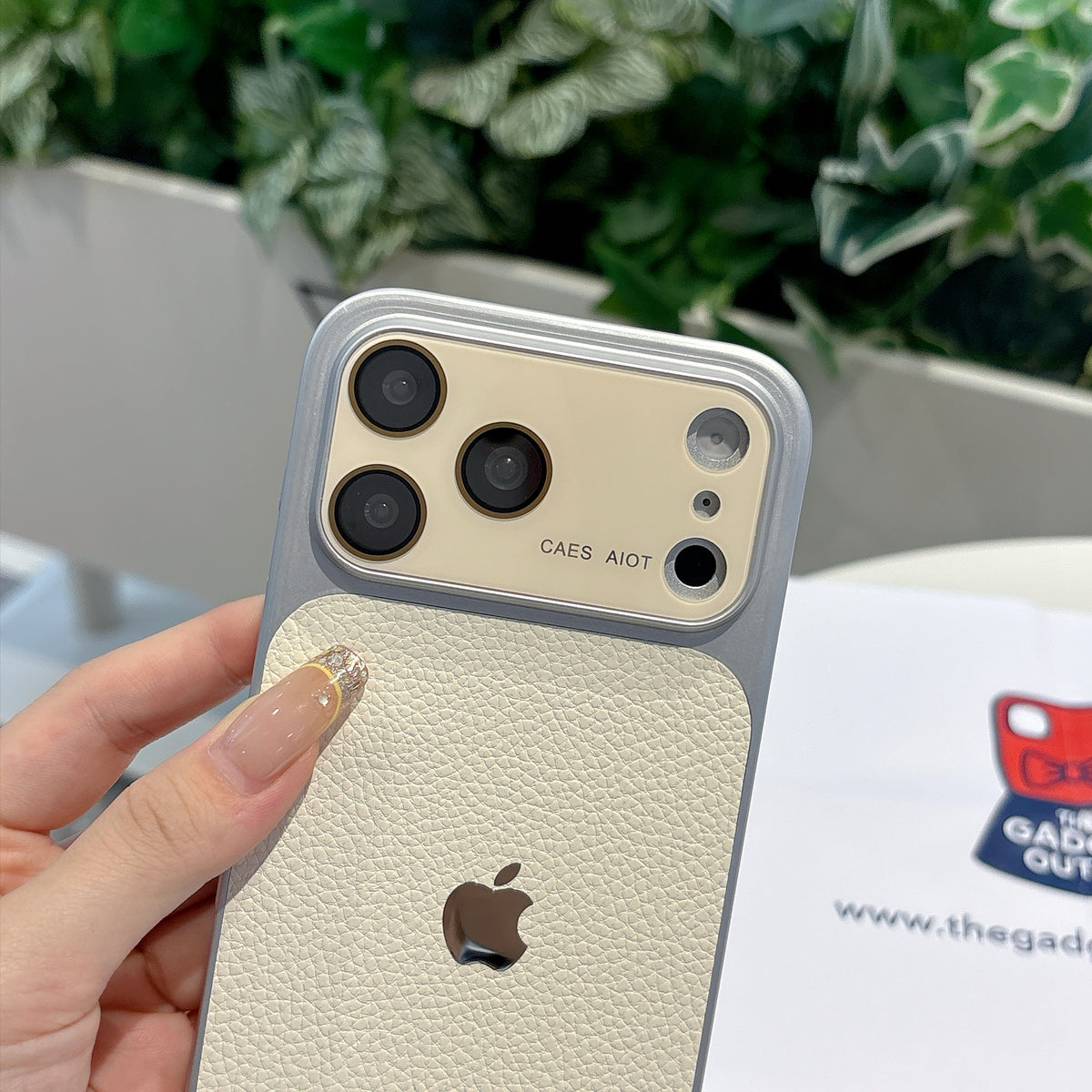 Ivory Textured iPhone Case – Soft-Touch Finish | Elegant Slim Phone Cover