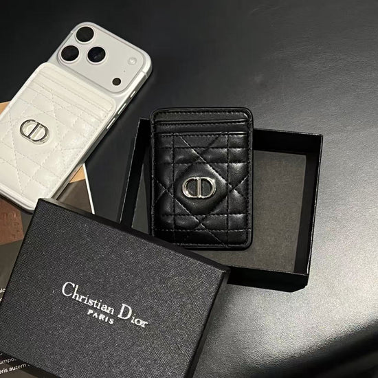 Only available for Pre-Bookings | Luxury MagSafe Wallet – Quilted Leather Card Holder | Slim Magnetic Phone Wallet | Premium iPhone Accessory