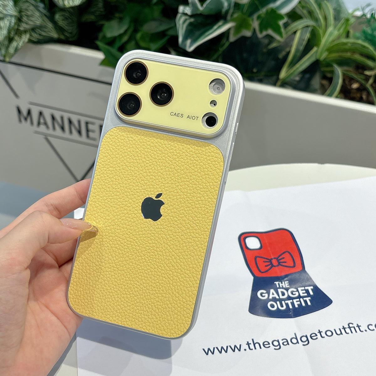 Textured Luxe iPhone Case Collection – Yellow -Style Phone Covers