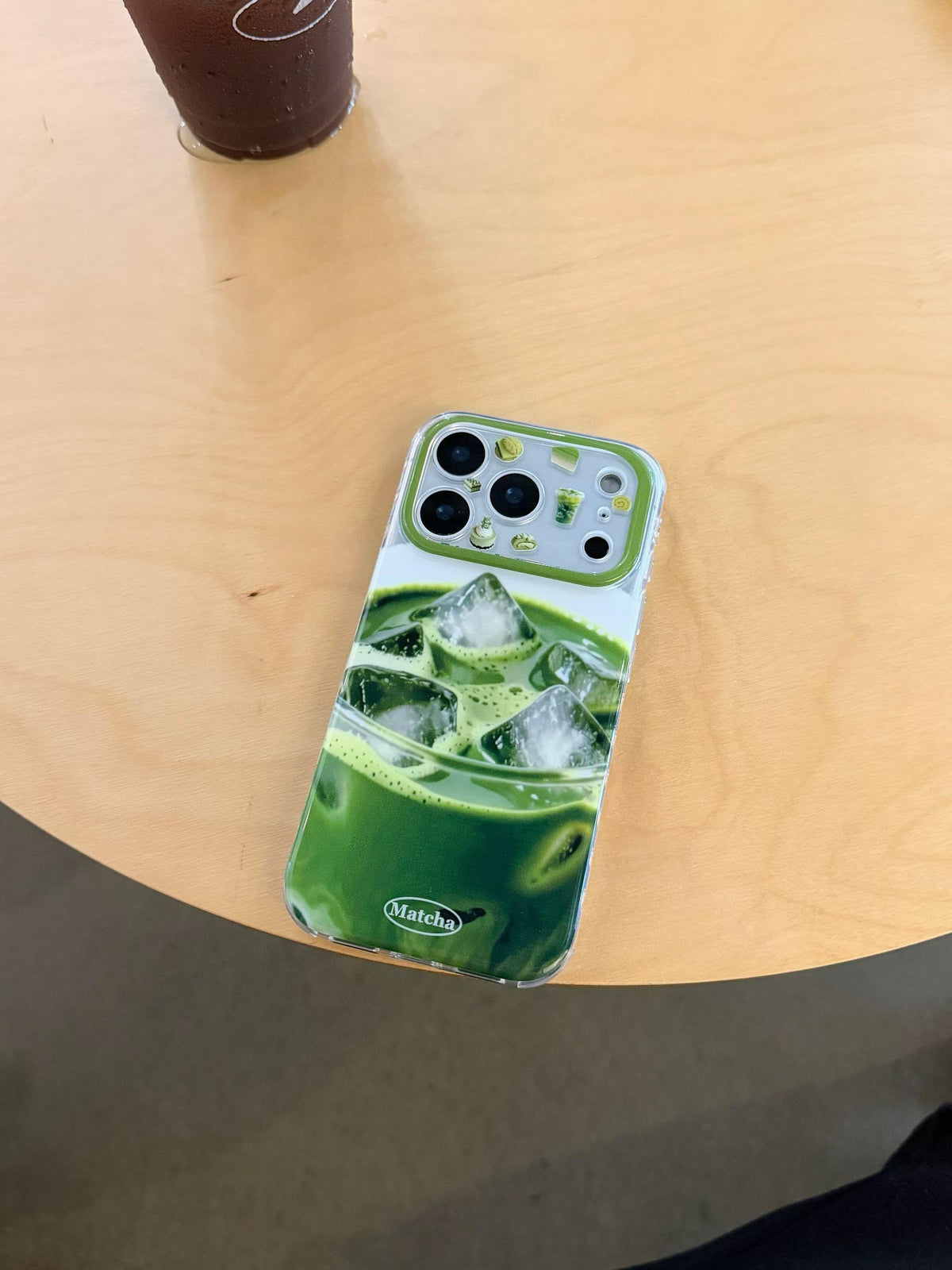 Matcha Green Aesthetic iPhone Case – Cute 3D Matcha Drink Design | Trendy Protective Phone Cover