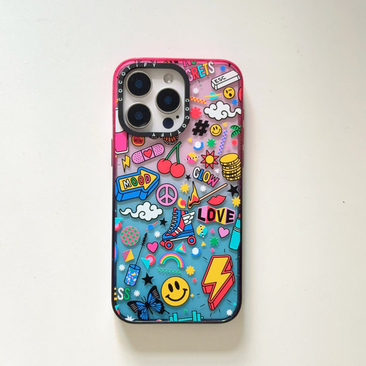 Neon Pop Sticker Collage Case 🌈⚡