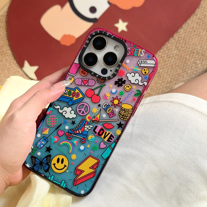 Neon Pop Sticker Collage Case 🌈⚡