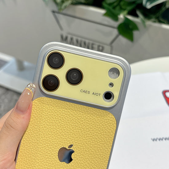Textured Luxe iPhone Case Collection – Yellow -Style Phone Covers