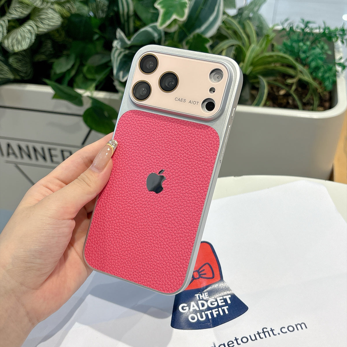 Textured Pink iPhone Case – Premium Quilted Finish | Slim Stylish Phone Cover