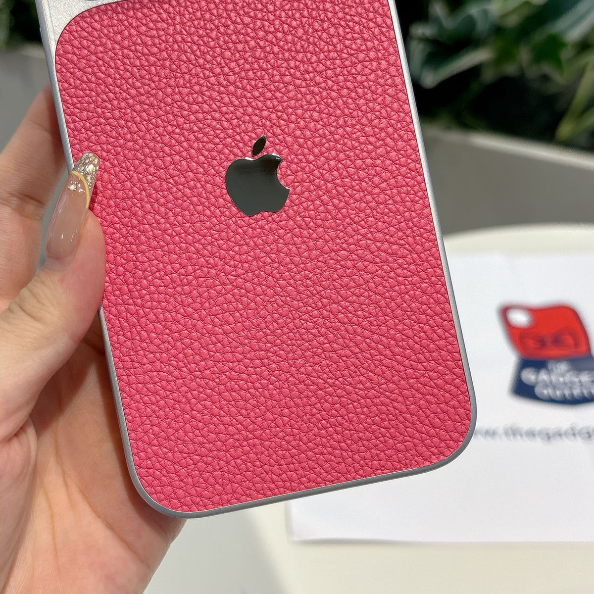 Textured Pink iPhone Case – Premium Quilted Finish | Slim Stylish Phone Cover