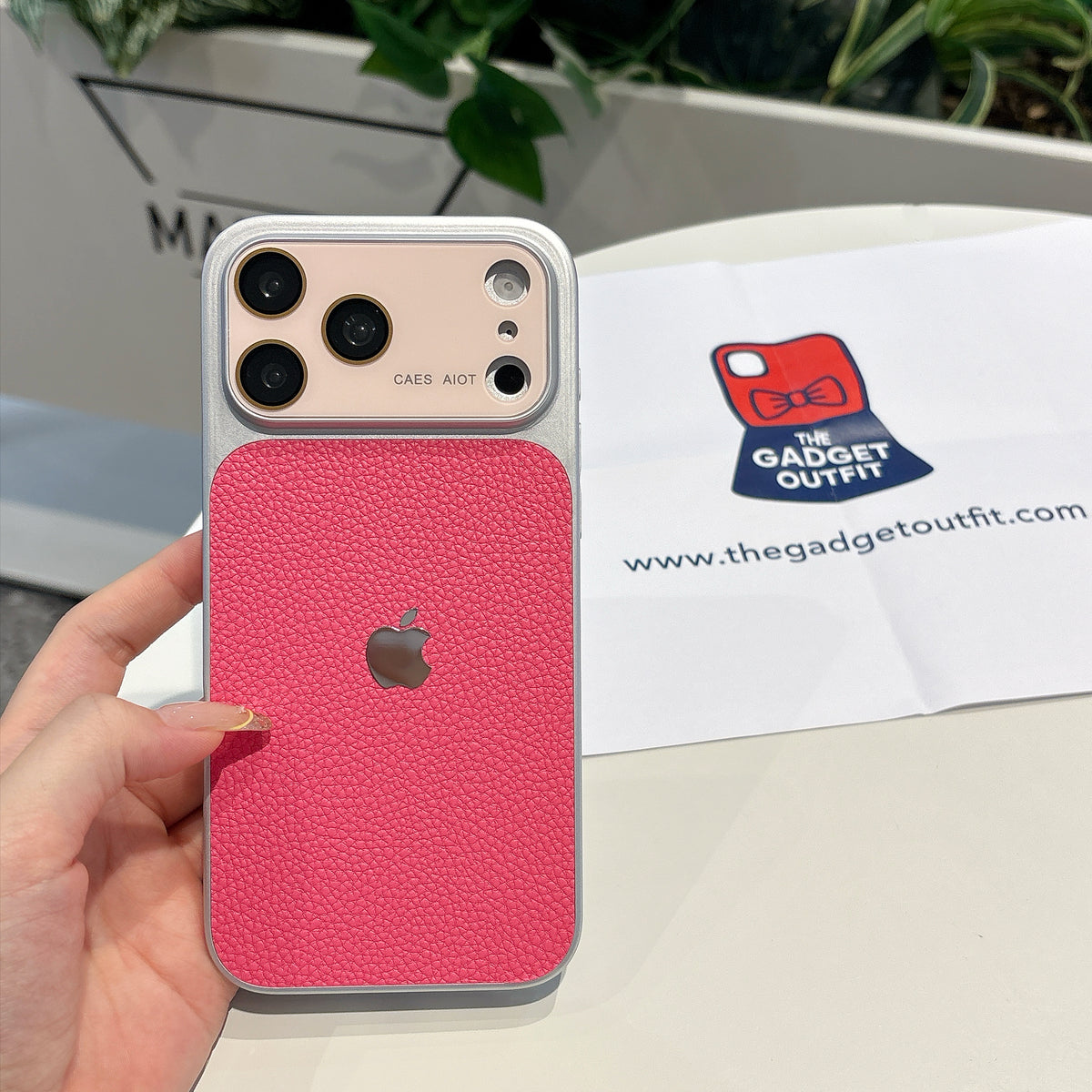 Textured Pink iPhone Case – Premium Quilted Finish | Slim Stylish Phone Cover